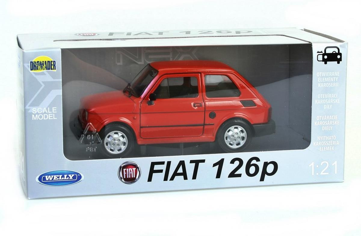 4891761240660 Auto osobowe metalowe Fiat 126p 121 DROMADER 24066 DROMADER 7390₽