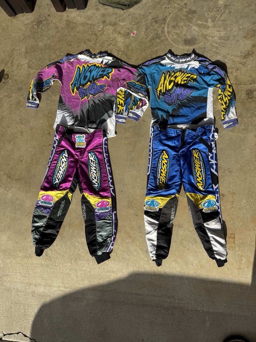 Vintage 90s Answer Edge 3 Motocross Gear Pants And Jersey Size