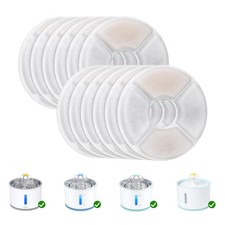 Cat Water Fountain Filter Replacement, Round Carbon Filters for 81oz Automatic
