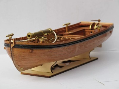 New Full Ribs Armed Cannon Boat Scale 1/36 42FT Wood Ship Model Kit Shicheng
