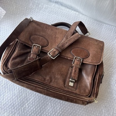 Beautiful Coach Leather Messenger Briefcase Bag No. J23-5237 Brown