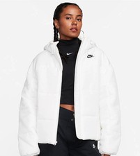 Nike Women's Therma-Fit  Puffer Jacket Coat White Size XS,S,M,L,XL