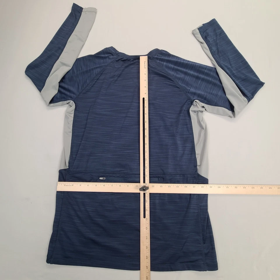 Hang Ten Shirt Mens Large Blue Gray Long Sleeve Performance UV Protection - Image 3 of 4