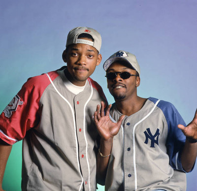 American rap duo DJ Jazzy Jeff & The Fresh Prince 1990s Historic Old Photo 1