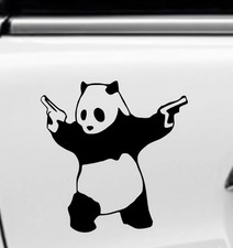 Panda With Guns Banksy Decal Vinyl Car Window Sticker Any Size Panda With Guns Banksy Decal Vinyl Car Window Sticker Any Size