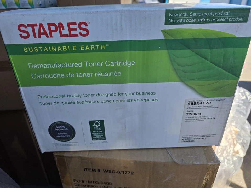 For XEROX Black 106R01412 / 106R01411 High Yield Toner  Xerox Phaser 3300MFP - Image 2 of 2