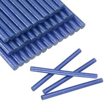 30pcs Mini Glue Stick 0.3"x3.9" High-Stick Hot Glue Gun Sticks, Glitter Blue 0.32 per stick