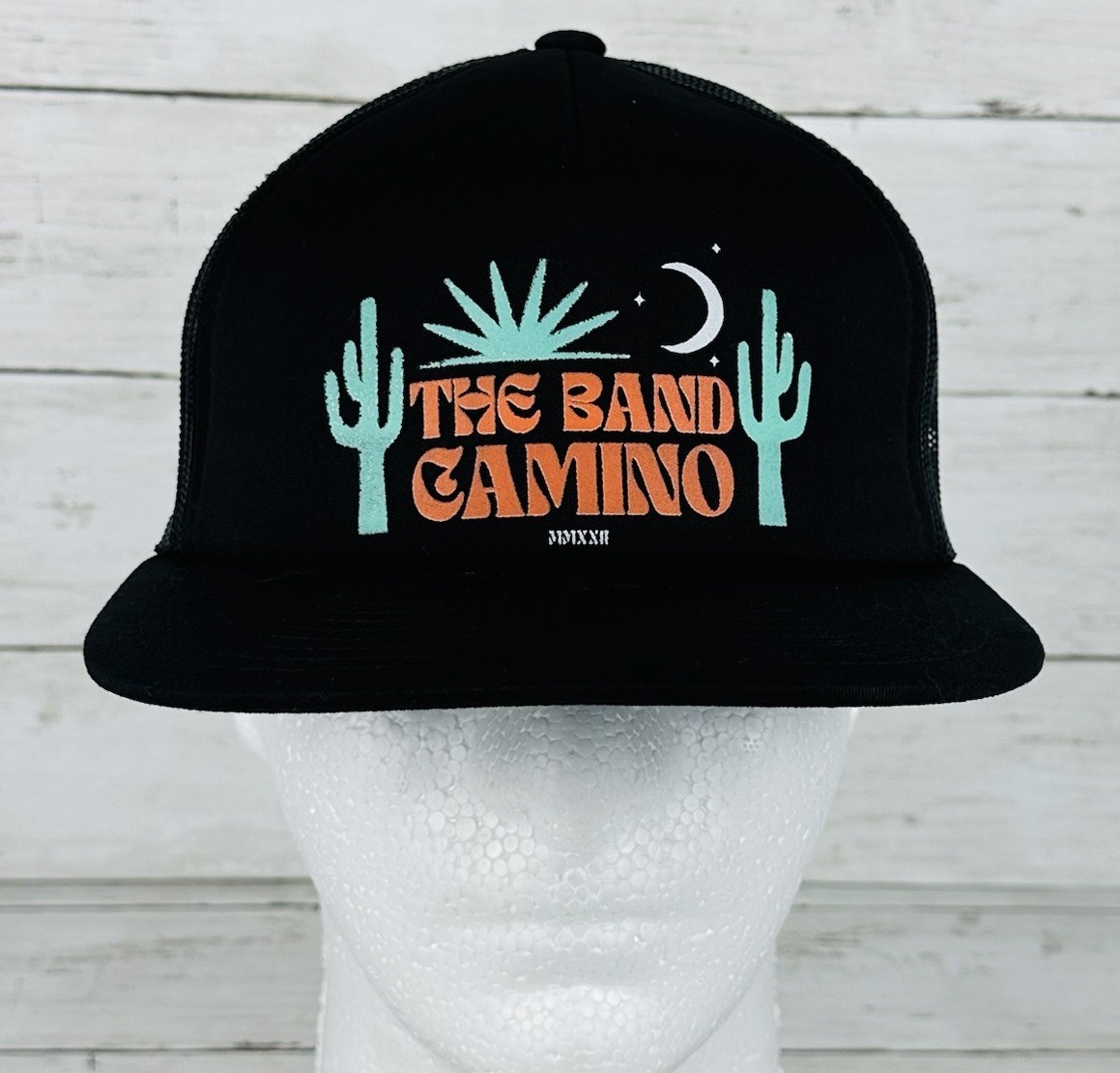 Classics of Yupoong The Band Camino Hat Black Adjustable Snapback Logo Cap