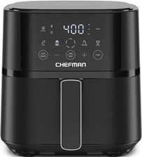 CHEFMAN 4-QUART TURBOFRY® TOUCH AIR FRYER Black 