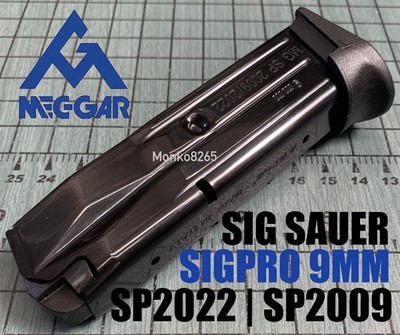MEC-GAR MAGAZINE 9mm 10 Round Blued for SIG SAUER SP2022 SP2009 SigPro