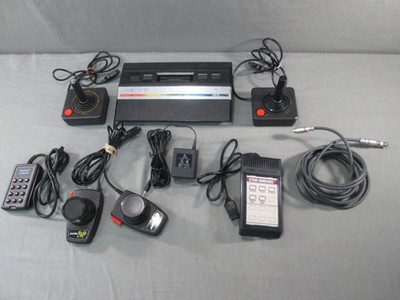 Atari 2600 JUNIOR CONSOLE w/ Controllers & Extras TESTED Vintage 1986 JR #2