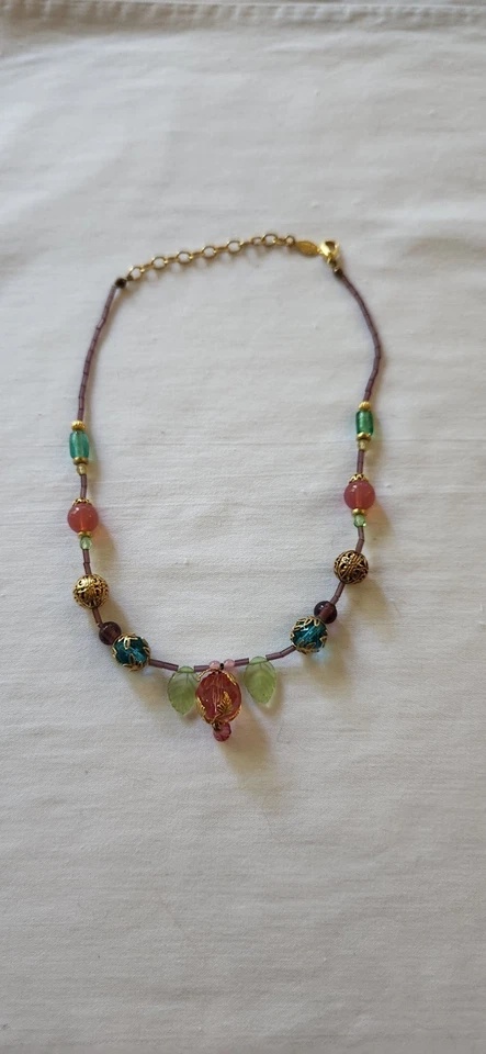 Vintage ROBERT ROSE Necklace - Pastel 14" - Image 2 of 4