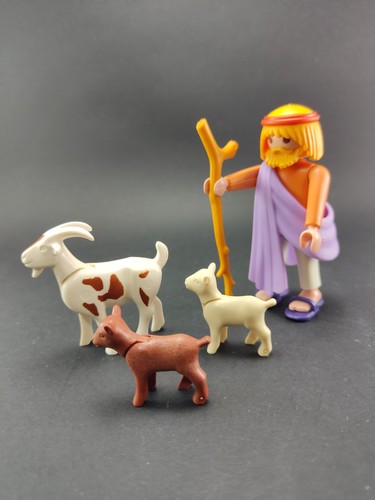 PLAYMOBIL Médiéval Berger Avec Chèvres, Nativité - Photo 1 sur 4