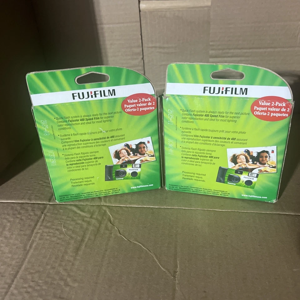 FUJIFILM QUICKSNAP FLASH CAMERAS 2PACKS WITH VALUE 2-PACKS EACH exp-2025 NEW A3 - Image 2 of 4