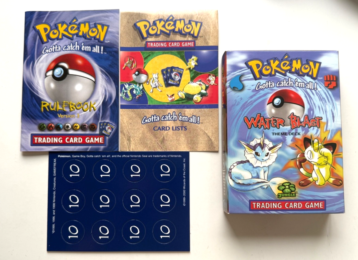 ポケモンカード「Jungle」シリーズWater Blast ※海外版 希少】海外版ポケカ ジャングル 構築済みデッキ「Water Blast」1999年