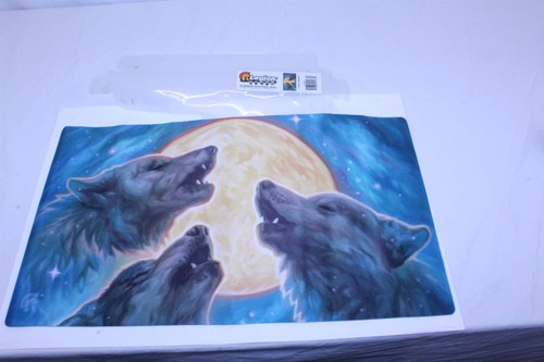 3 Wolf Moon Gaming Mouse Pad Rubber Backed