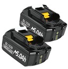 ✅ Abeden Ersatzakku für Makita 18V, 5,5Ah - LED-Anzeige, 2 Stück, Kompatibel