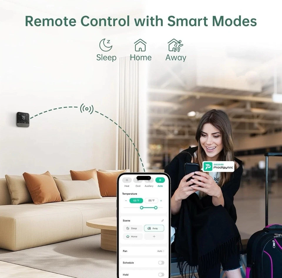 Smart Thermostat Th-01. 7 Days Programmable  - Image 3 of 4