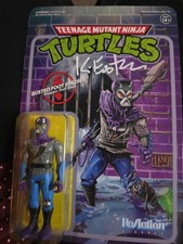 ReAction Teenage Mutant Ninja Turtle Busted Foot Soldier Super7 Signed   Eastman