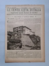 Val D'Elsa and Castelli Senesi "Le Cento CittàD'Italia" 1900. Engravings And Views. 