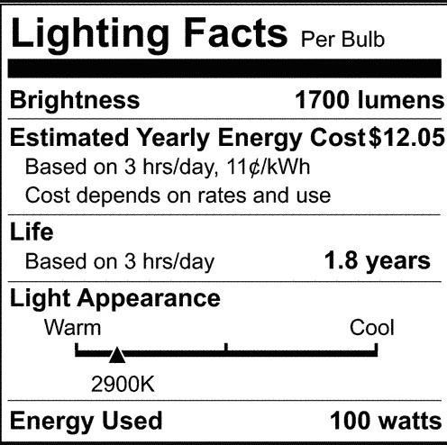 Satco S3147 120V 100-Watt T4 DC Bayonet Base Light Bulb, Clear - Image 2 of 2