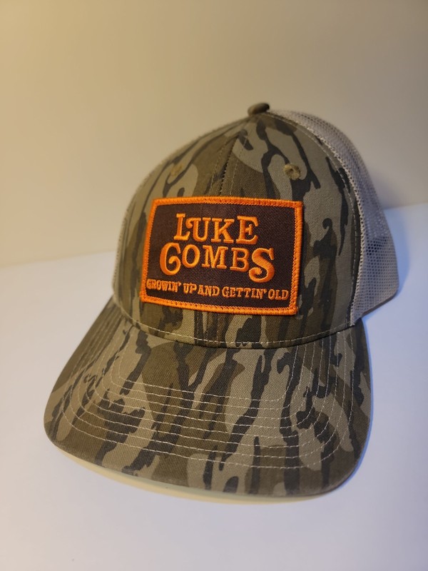 Outdoor Cap OC771CAMO Luke Combs Camo Growin Up and Gettin Old Mesh Snapback Hat