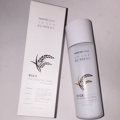 THANK YOU FARMER Rice Pure Essential Toner, Rice, 200 ml/7.03 fl oz, Derm Tested