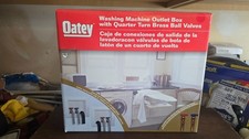 Oatey Washing Machine Outlet Box with Brass Ball Valves-New