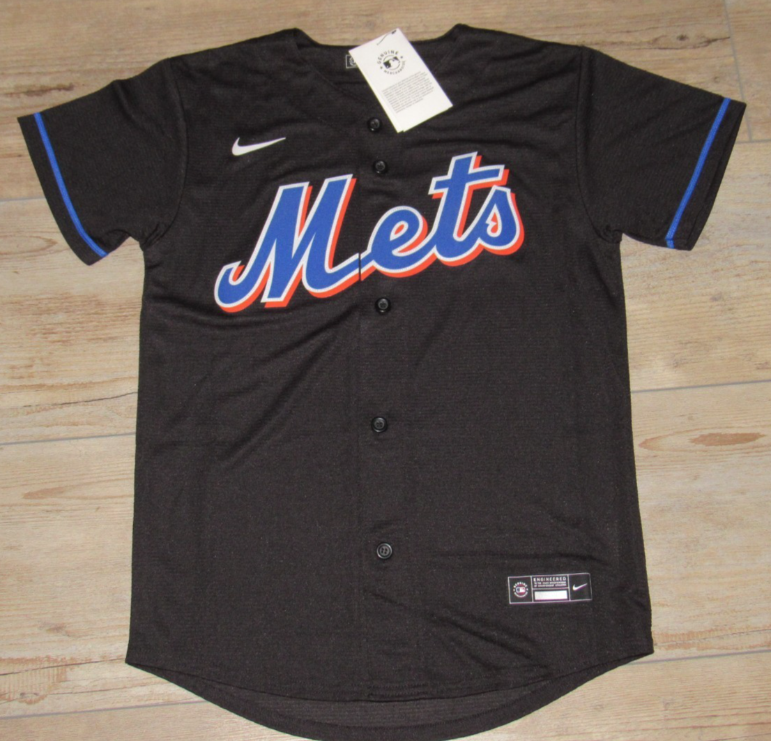 black mets jersey nike
