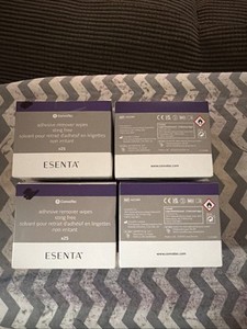 4 Boxes X 25ct BOXES 423391 ConvaTec Esenta Sting Free Adhesive Remover Wipes