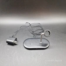 Onn. 2-in-1 Wireless Charging Stand & Pad for Smart Phone & Smart Watch, Black