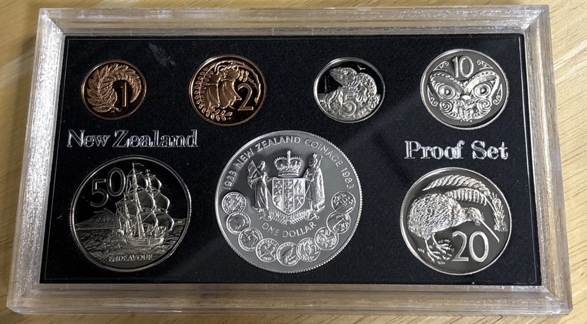 1983 银色新西兰硬币| eBay