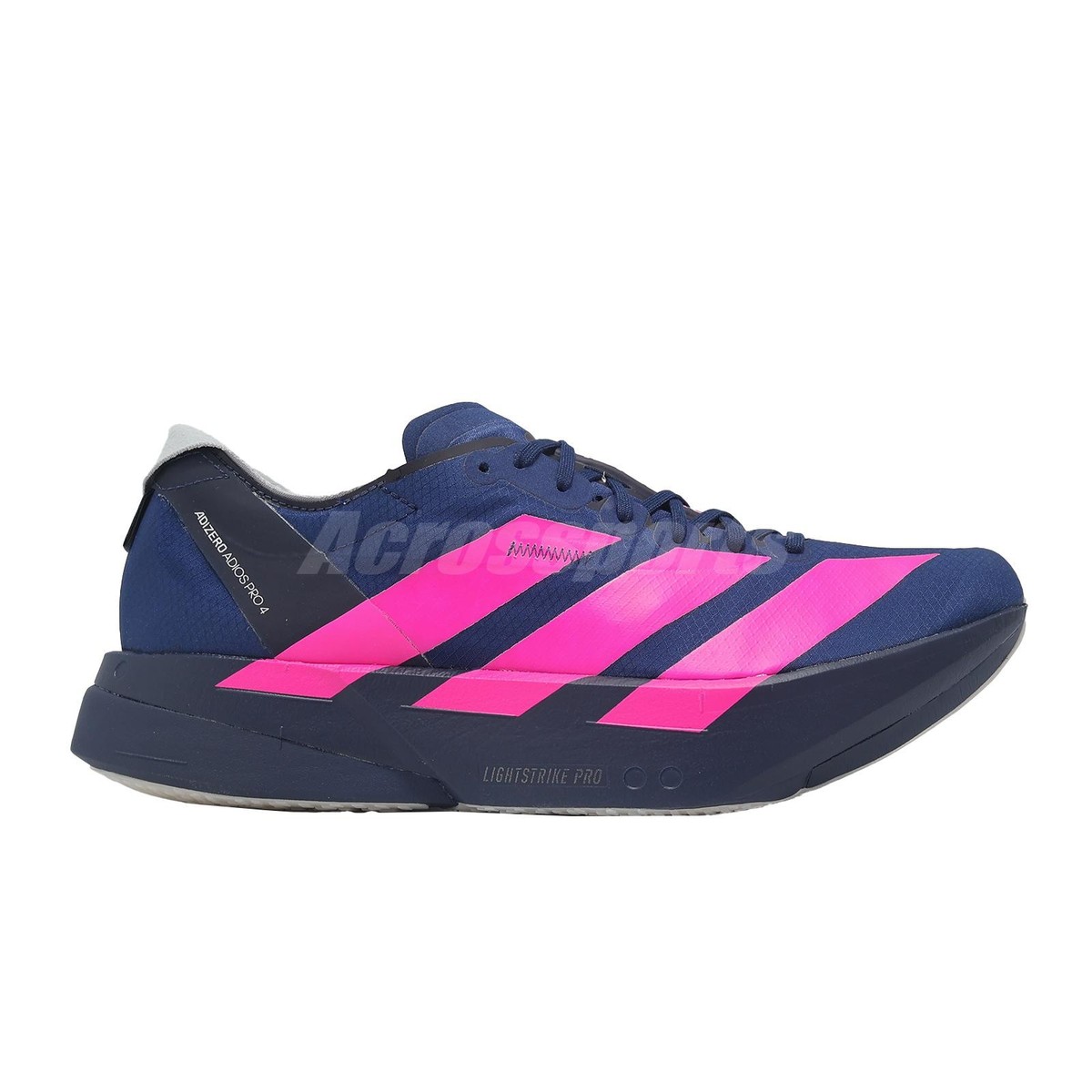adidas Adizero Adios Pro 4 M Dark Blue Navy Shock Pink Men Running