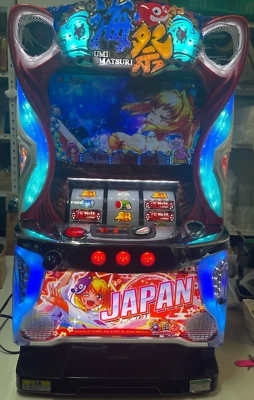 Super Sea Story Japan Festival Pachislot Japanese Slot Machine Santhree 100V - Image 1 of 4