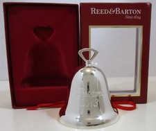 Reed & Barton 2013 Annual Silver-Plated Christmas Bell Ornament Made In USA NEW