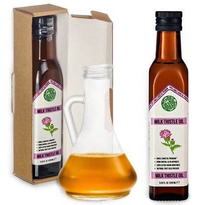 Siberian Green Milk Thistle Oil   250ml Cold-Pressed Extra Virgin Unrefined