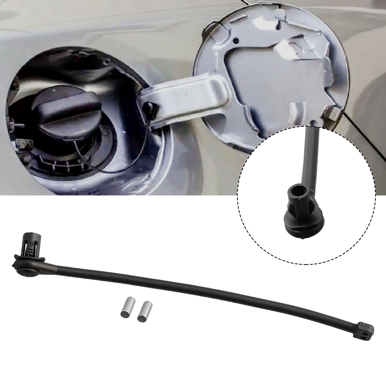 1 X Oil Fuel Tank Filler Cap Tether Wire For Golf For Bora For Passat For Skoda