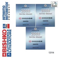2008 Dodge Truck Dakota Factory Shop Service Manual Cd
