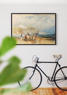 Joseph Mallord William Turner: Folkestone Hafen & Küste nach Dover Giclée-Museum