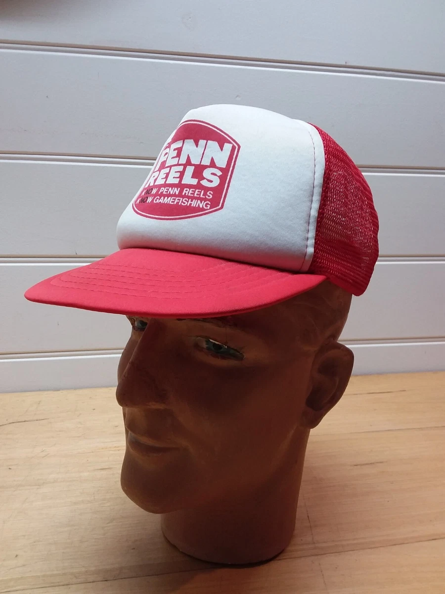 Vintage penn reels snapback trucker hat cap fishing