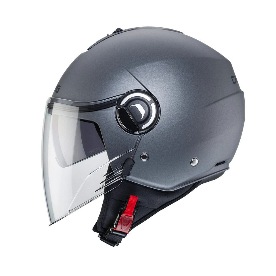 Casco jet CABERG Riviera V4 ANTRACITE OPACO TAGLIA XL - Immagine 2 di 3