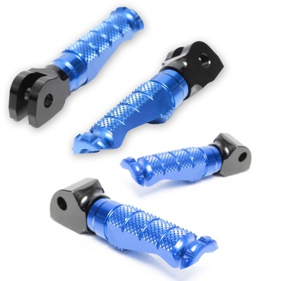 Blue CNC Front Rear R-FIGHT Footpegs For Ninja 300R 13 14 15 16 17