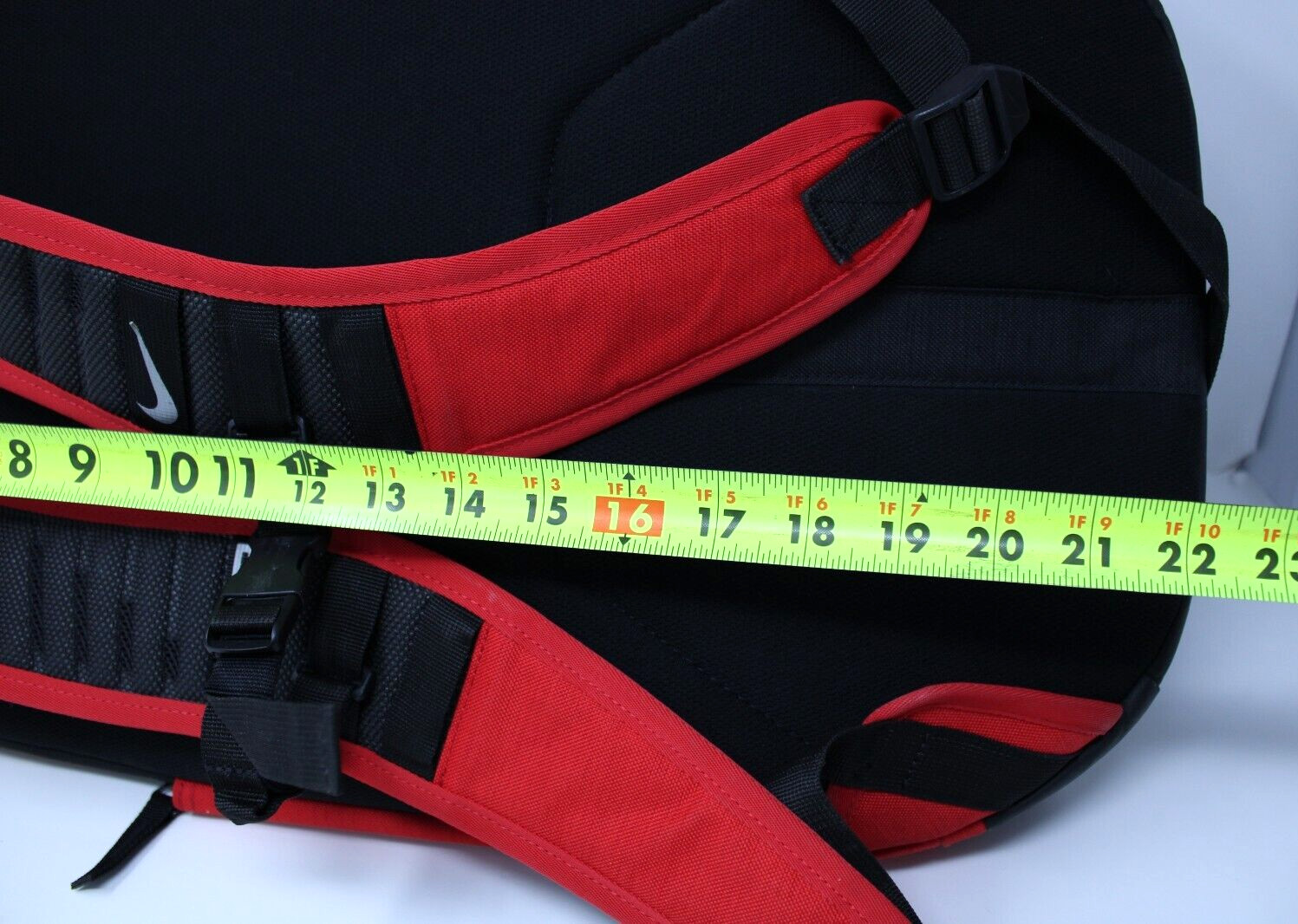 Nike Hoops Elite Pro Basketball Backpack Red Black Silver School Good Condition