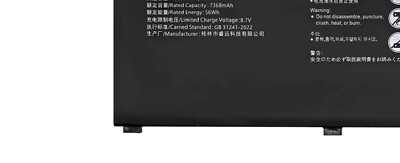 Replacement   HB4692Z9ECW-22A for   MateBook D14 WAQ9HNR NbB-WAH9 USA #E3
