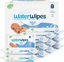 Plastic-Free Original Baby Wipes, 99.9 Water Based Wipes, 60 Count Pack of 12 