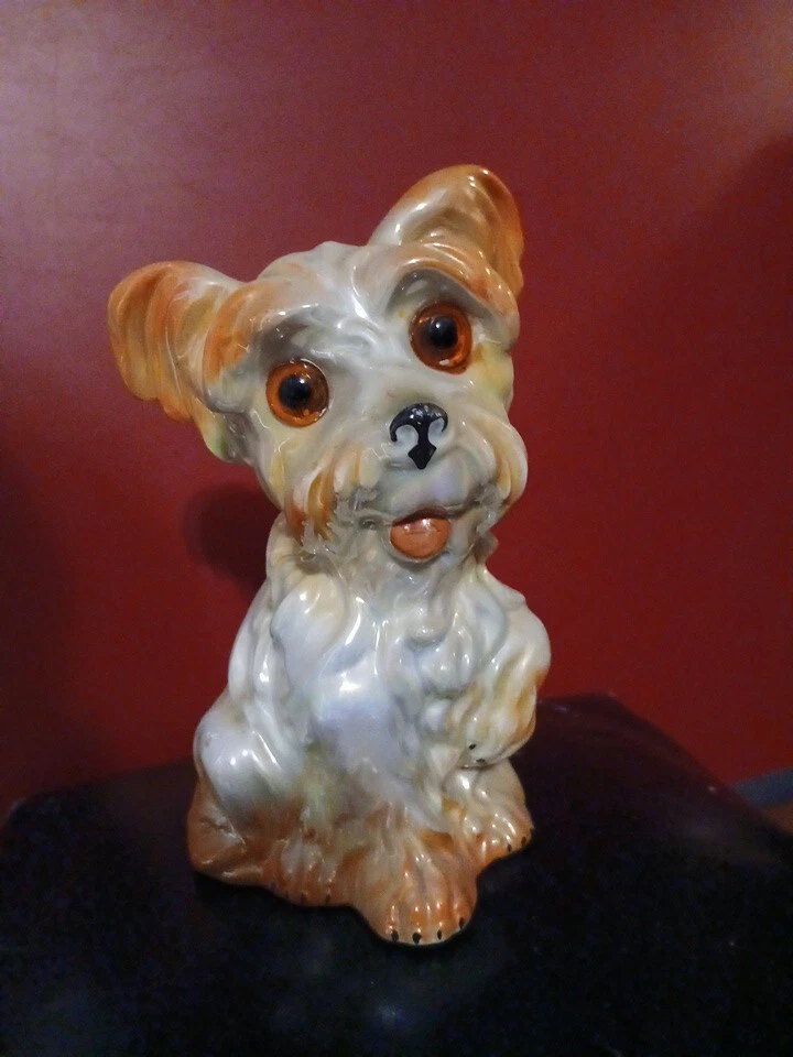 9140412 Estatuilla de porcelana purificador de aire perro lustrado Foto 3 de 4