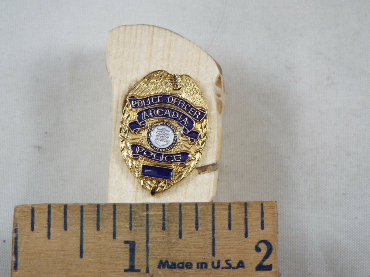 Chicago Police Mini Badge Pins LAPD Mini Policeman Badge Lapel Pin