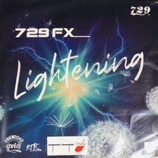 2 x 729 FX Lightening Table Tennis Rubber 1 red and 1 black New 2.0mm