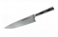 KüChenmesser Kochmesser Samura Bamboo Profi Chef Messer Stahl Vollmetall 20 Cm