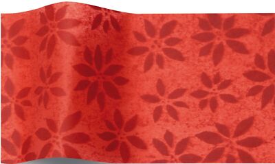 Weihnachtssternrot Weihnachten Satinfolie Seidenpapier 5 Blatt 50x75cm